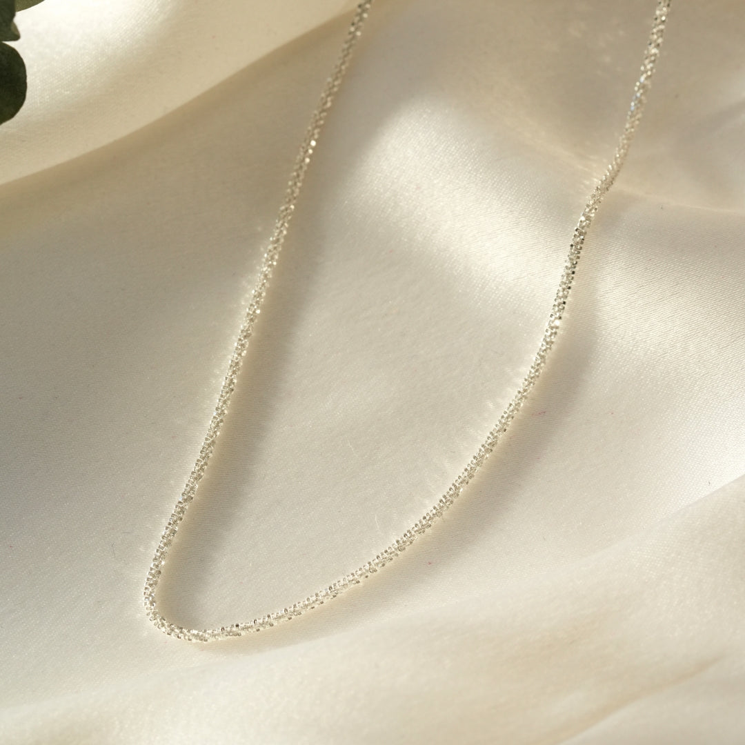 Alba Silver Layered Chain Necklace