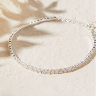 Signature Tennis Bracelet in Silver