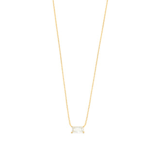 Gold Baguette Necklace