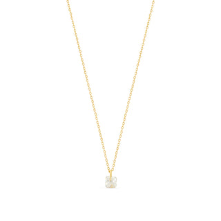 Gold Cushion Crystal Necklace