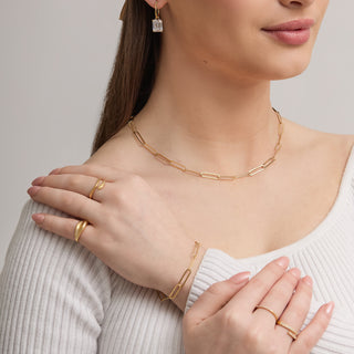 Gold Link Chain Necklace