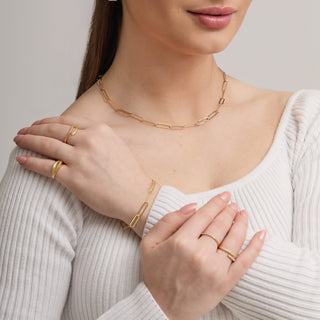 Gold Link Chain Necklace