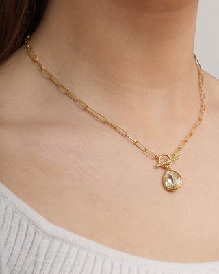 Gold Kaia Pear Necklace