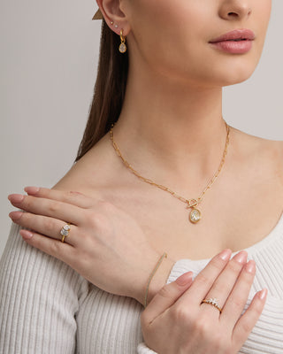 Gold Kaia Pear Necklace