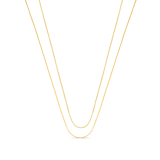 Gold Double Chain Necklace