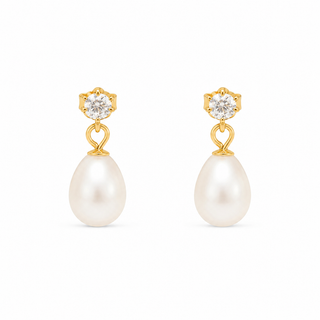 Gold Maia Pearl Earrings