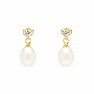 Gold Maia Pearl Earrings