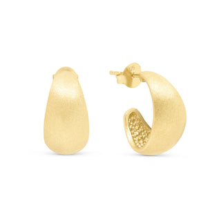 Gold Luna Hoops