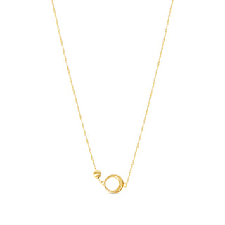 Gold Open Circle Necklace
