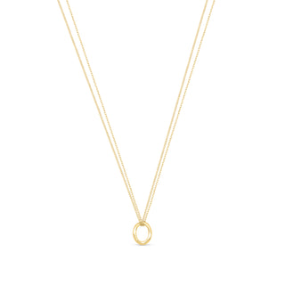Gold Oval Necklace