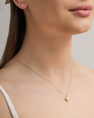 Gold Pearl Necklace