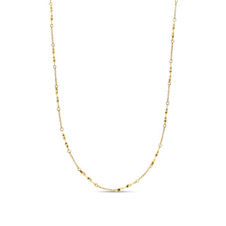 Gold Twisted Bar Necklace