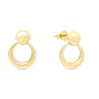 Gold Orah Studs