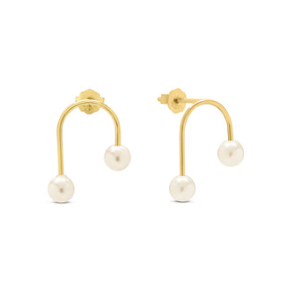 Pearl Arc Earrings