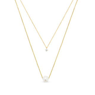 Pearl Duo Layered Necklace