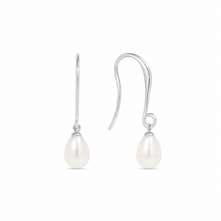 Silver Alba Pearl Earrings