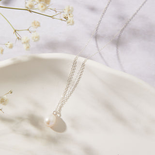 Silver Freshwater Pearl Necklace