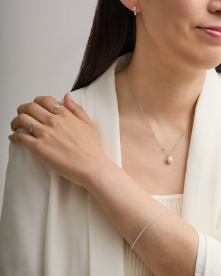 Silver Freshwater Pearl Necklace