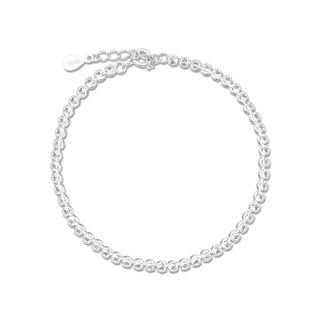 Silver Round Tennis Bracelet