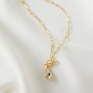 Gold Kaia Pear Necklace