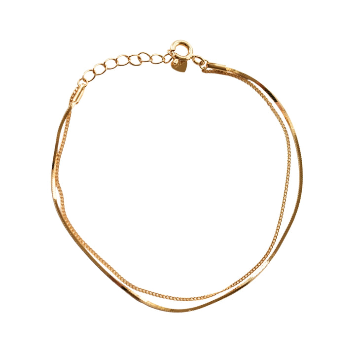 Soléa Gold Double Chain Bracelet