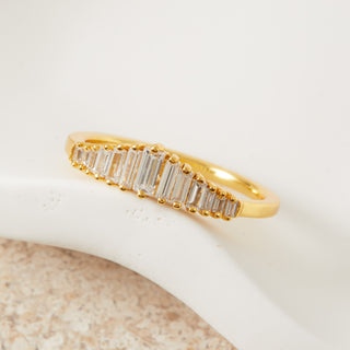 Gold Radiant Baguette Ring