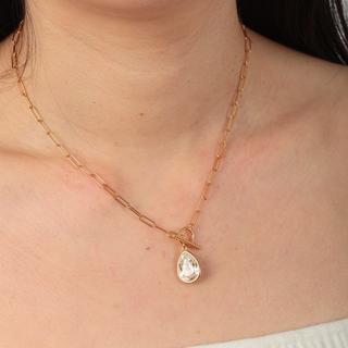 Crystal Link Chain Necklace