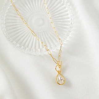 Crystal Link Chain Necklace