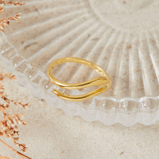 Gold Open Curve Ring