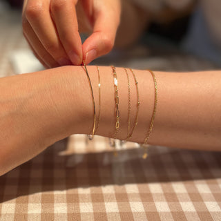 Gold Double Chain Bracelet