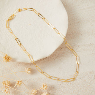 Gold Link Chain Necklace