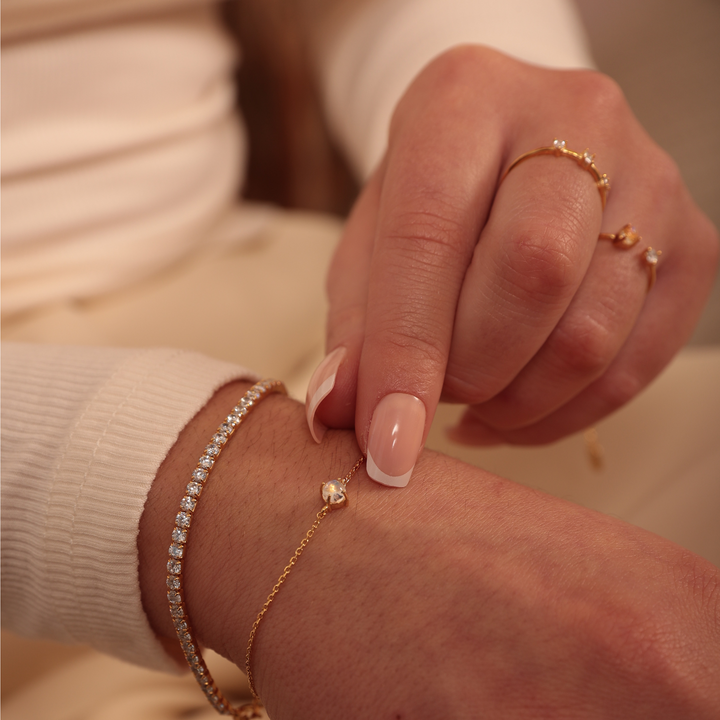 Gold Moonstone Bracelet