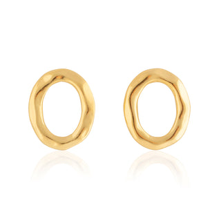 Oval Stud Earrings