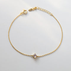 Gold Moonstone Bracelet