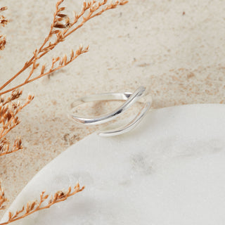 Silver Open Curve Ring