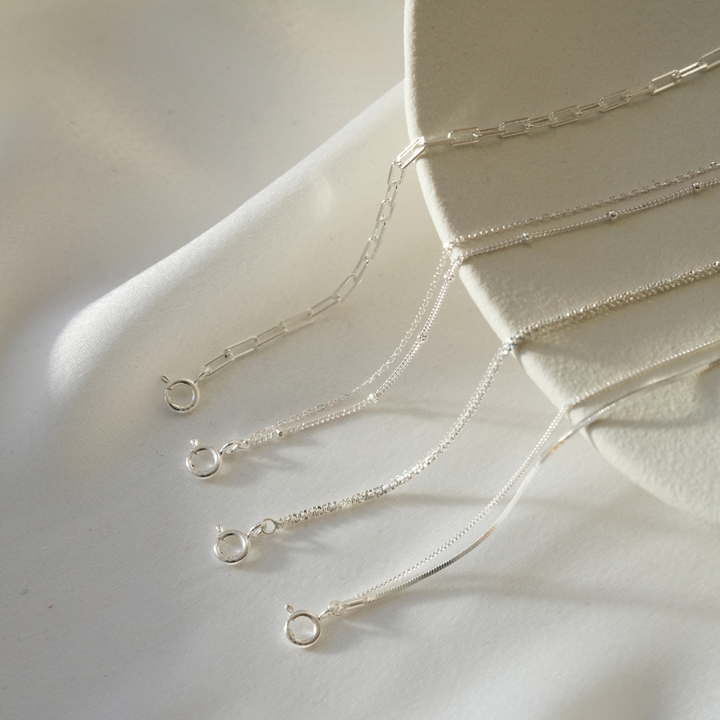 Alba Silver Layered Chain Necklace