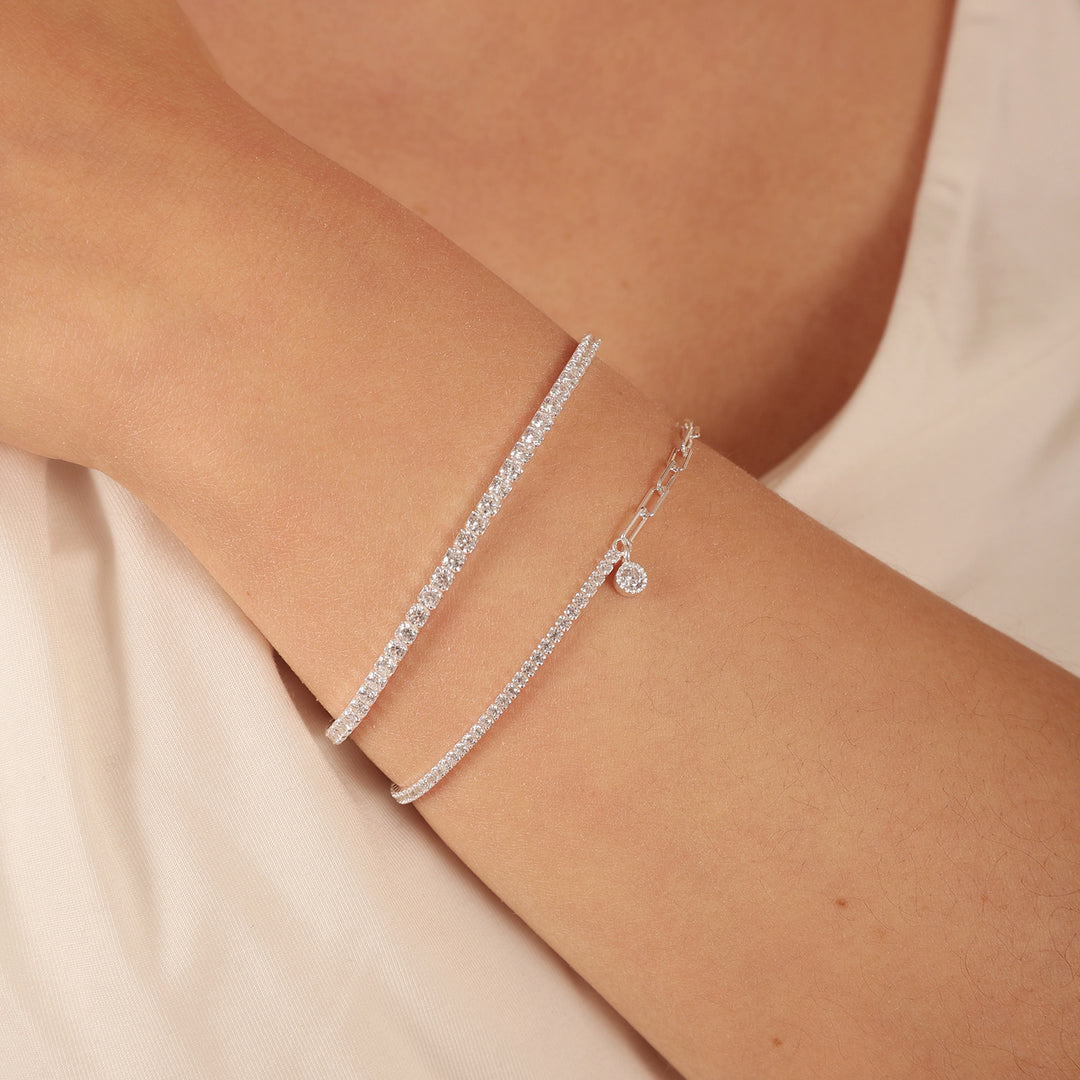 Tennis Bracelet in Silver